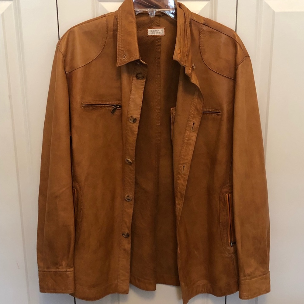 Men’s Brunello Cucinelli Leather Jacket